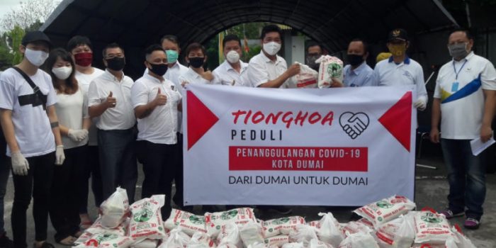 Tionghoa Peduli Dumai Salurkan 2 Ribu Paket Sembako