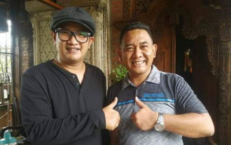 Rully Aryanto dan AM. Kuncoro, para pendiri label musik Prima Founder Record. (Dok. Istimewa)