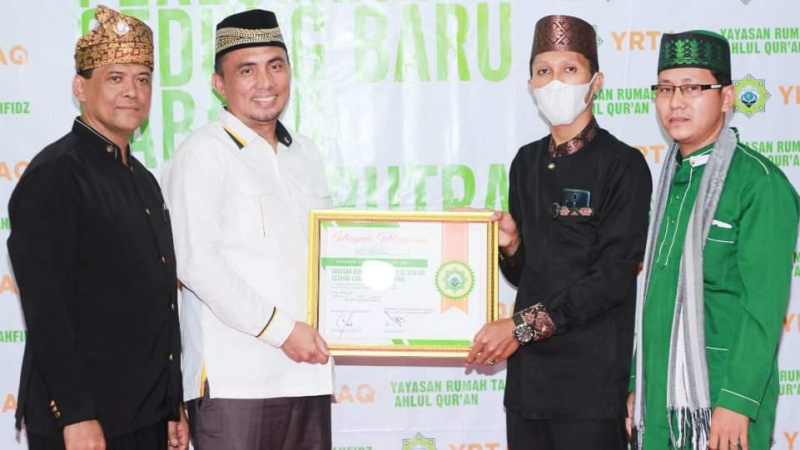 Suasana peresmian cabang baru Rumah Tahfidz Ahlul Quran - Batubara. (Dok. Istimewa)