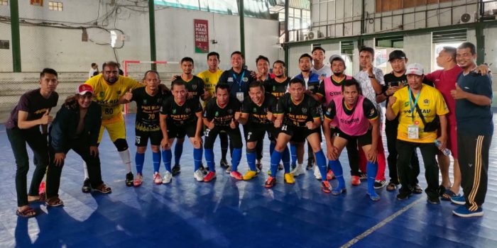 Kalahkan Bali 11-1, Tim Futsal PWI Riau Lolos Semi Final Porwanas XIII 2022