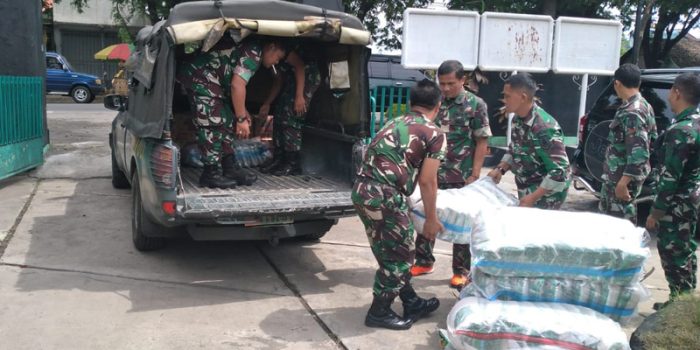 Erupsi Kembali Terjadi di Semeru, Korem Baladhika Jaya Kirim Logistik