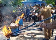 Bea Cukai Bengkalis Musnahkan 41,2 Ton Daging Ilegal Asal India