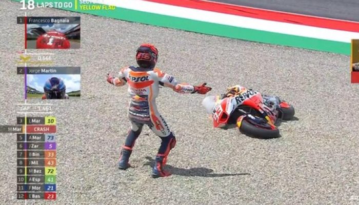 MotoGP Italia 2023: Marquez Bersaudara Crash!