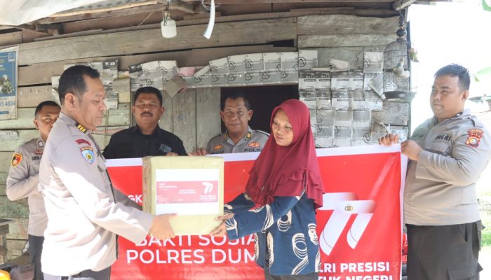 Polres Dumai Lakukan Bhakti Sosial Dalam Rangka HUT Bhayangkara ke 77