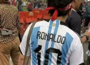 Jersey Argentina Tapi Namanya Ronaldo Viral, Hanya di Indonesia