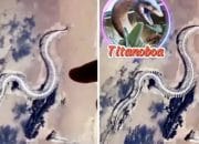 Kerangka Ular Raksasa Menyeramkan’ Terekam di Google Maps