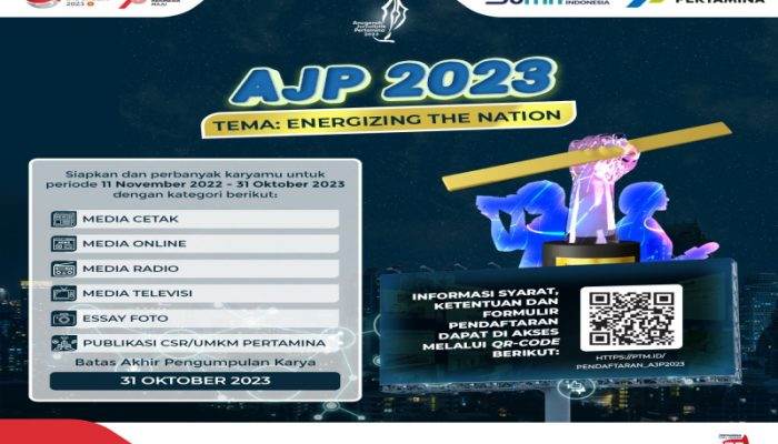 Anugerah Jurnalistik Pertamina 2023 Usung Tema Energizing The Nation