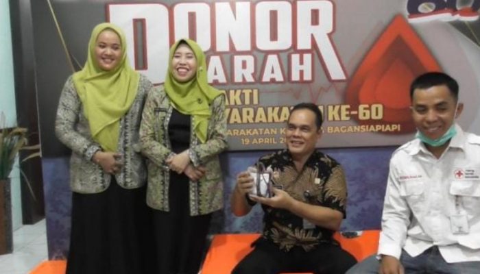 Lapas Bagansiapiapi Gelar Baksos Donor Darah Jelang Peringatan HBP ke 60