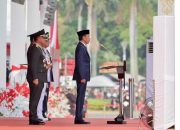 Bersama Presiden Jokowi, Menteri AHY Hadiri Upacara Peringatan HUT TNI Ke-79 di Monas