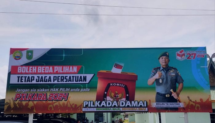 Kodim Dumai Sampaikan Pesan Pemilu Damai Kepada Masyarakat