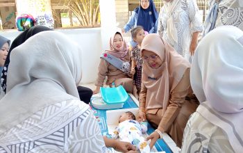 Camat Bangko Tinjau Pelaksanaan PIN Polio Dibeberapa Posyandu