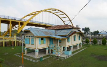 Rumah Singgah Sultan Siak di Kampung Bandar, Kecamatan Senapelan, Kota Pekanbaru, Riau. (KOMPAS.com/ANGGITA MUSLIMAH)