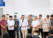 Bupati Bengkalis Hadiri Kunjungan Menteri PPMI di Pelabuhan Internasional Dumai