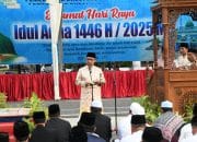Sholat Idul Adha, Wabup Ajak Umat Muslim Rawat Kebersamaan dalam Membangun Negeri