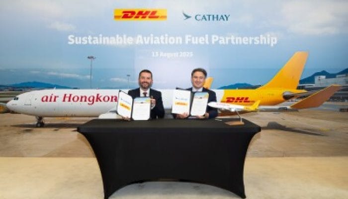 DHL Express dan Cathay Group Tandatangani Kesepakatan Baru Bahan Bakar Penerbangan Berkelanjutan (SAF) untuk Dorong Produksi dan Penggunaan di Asia
