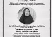 Ibu Mertua Kabag Prokopim Berpulang, Bupati Kasmarni Sampaikan Belasungkawa