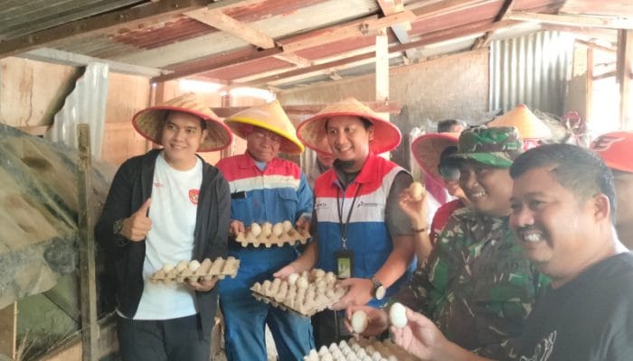 Pertagas Gelar Panen Raya dan Perkenalkan Usaha Peternakan Entok Petelur di Bumi Ayu