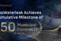 Tenchijin’s KnoWaterleak Achieves Cumulative Milestone of 50 Municipal Contracts in Japan