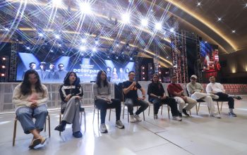 Konferensi pers soal penundaan konser Peterpan The Journey Continues di Eldorado Dome Bandung, Minggu (31/8/2025). Foto: Syawal Darisman/kumparan