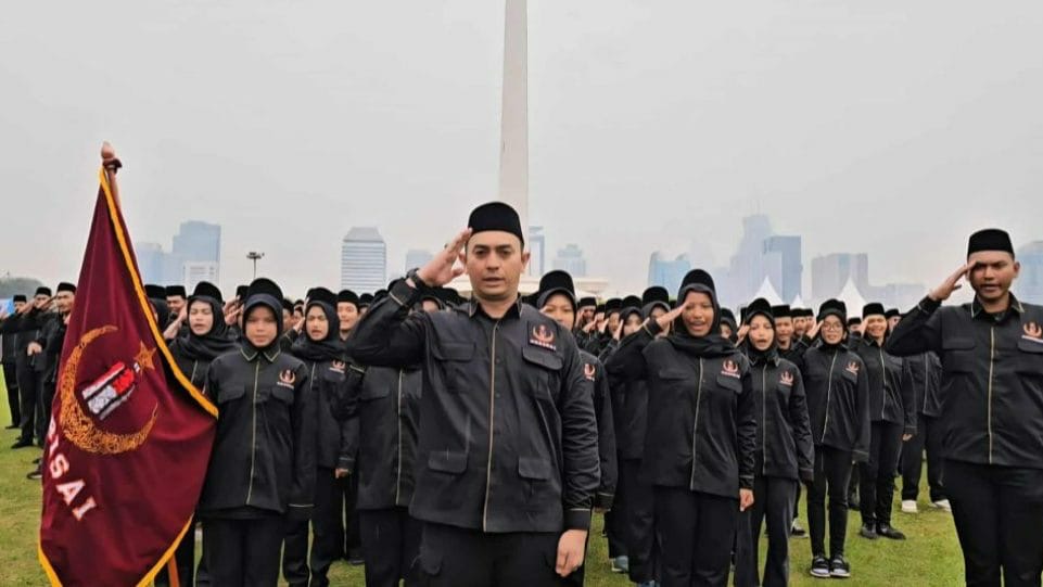 Perisai Syarikat Islam mengumumkan kesiapannya untuk memobilisasi 1.000 personel relawan dari anggotanya ke Palestina. (Dok. Istimewa)