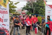 Jaga Kekompakan dan Semangat Kemerdekaan, Warga Dusun 5 Senggoro Ikuti Jalan Santai