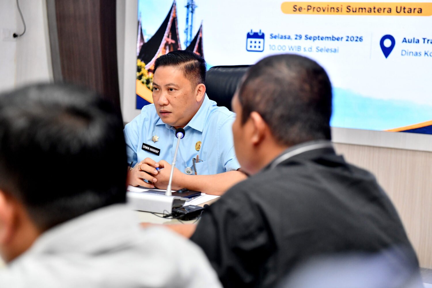 Foto Kadis Kominfo Sumut Pimpin Rapat Koordinasi Pemutakhiran Data Blankspot Se Provinsi Sum.JPG sca